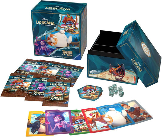 Ravensburger Disney Lorcana TCG: Azurite Sea Illumineer's Trove | Secure Card Storage | Includes Booster Packs & Comprehensive Guide | Original Disney Artwork | Ages 8+