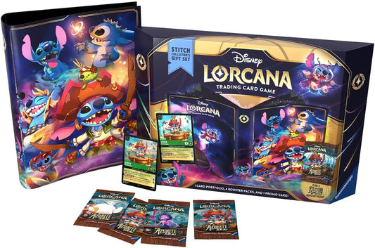 Ravensburger Disney Lorcana TCG: Azurite Sea Stitch Collector's Gift Set | Deluxe Collectible Set with Over 200 Art Pieces | Ultimate Game Experience for Ages 8+